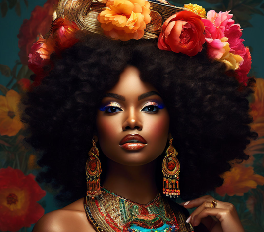 Naya illustré – Afro Femme noire