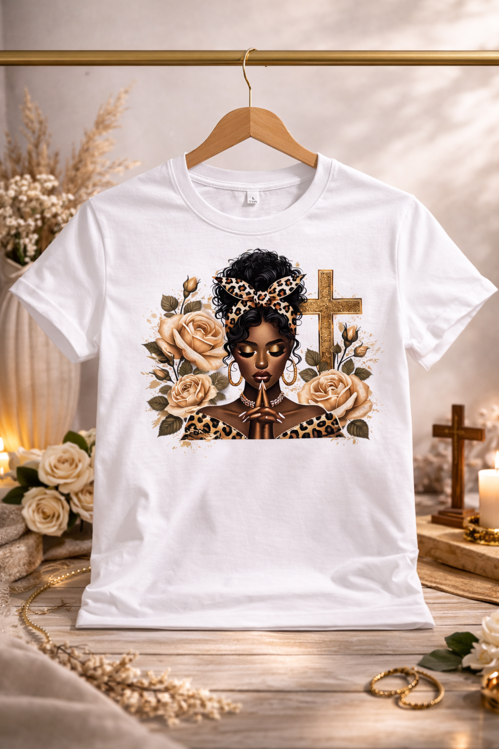 T-shirt Illustration Élégance & Foi