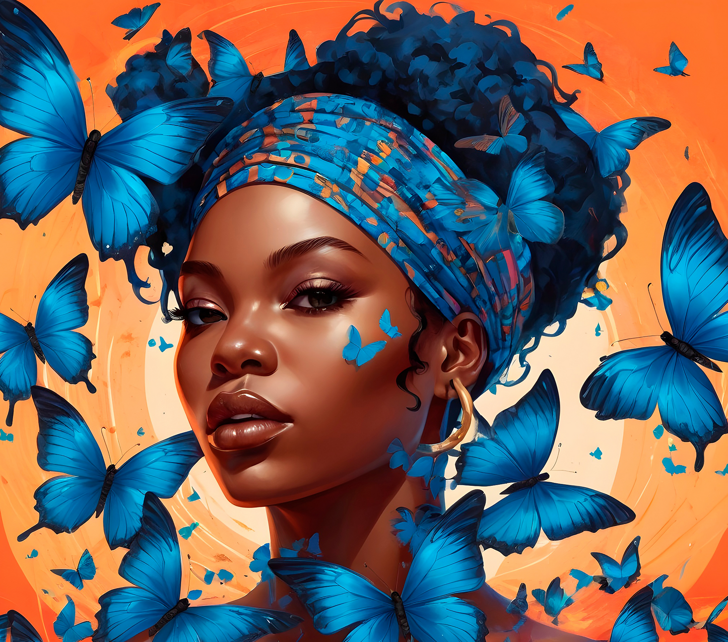 Ynaya illustré – Afro Femme noire