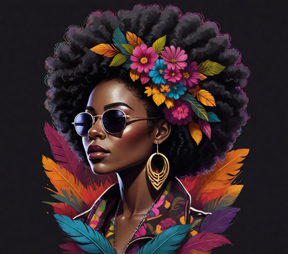 Ynaya illustré – Afro Femme noire