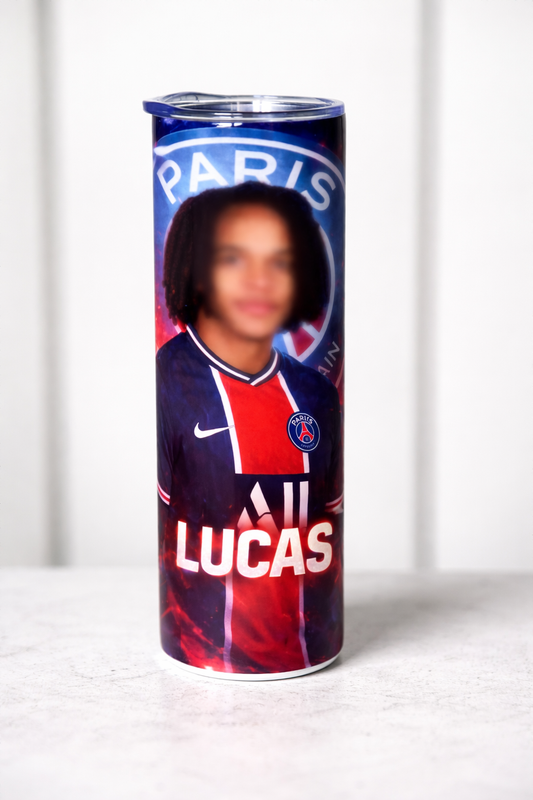 Tumbler personnalisé illustré – Passion Football ⚽