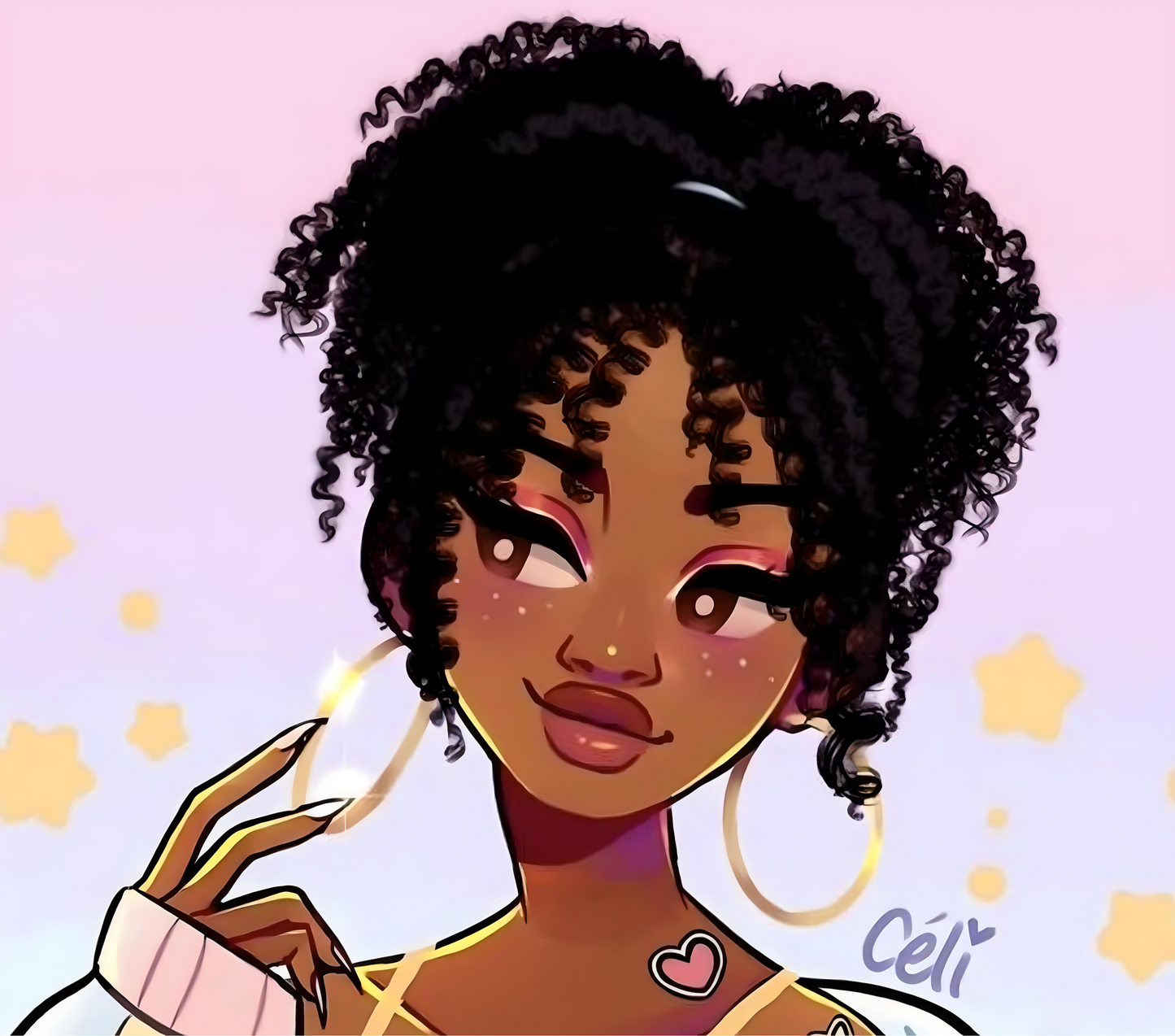 Ynaya illustré – Afro Femme noire