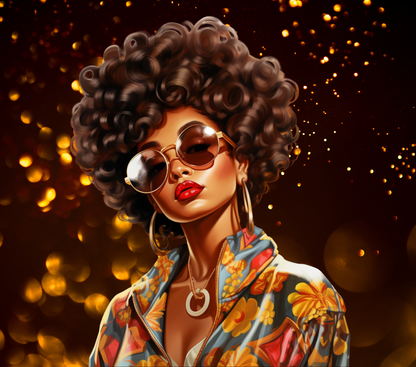 Ynaya illustré – Afro Femme noire