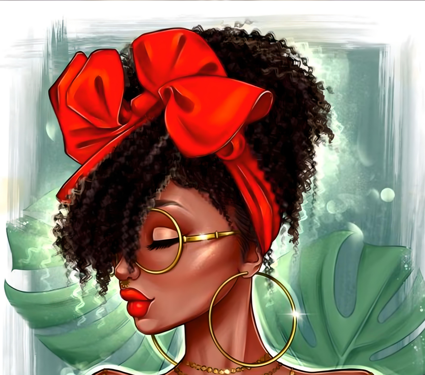 Ynaya illustré – Afro Femme noire