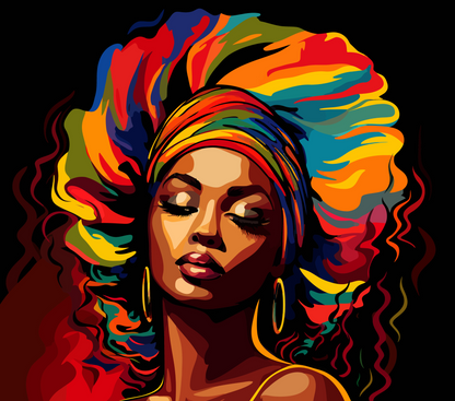 Ynaya illustré – Afro Femme noire