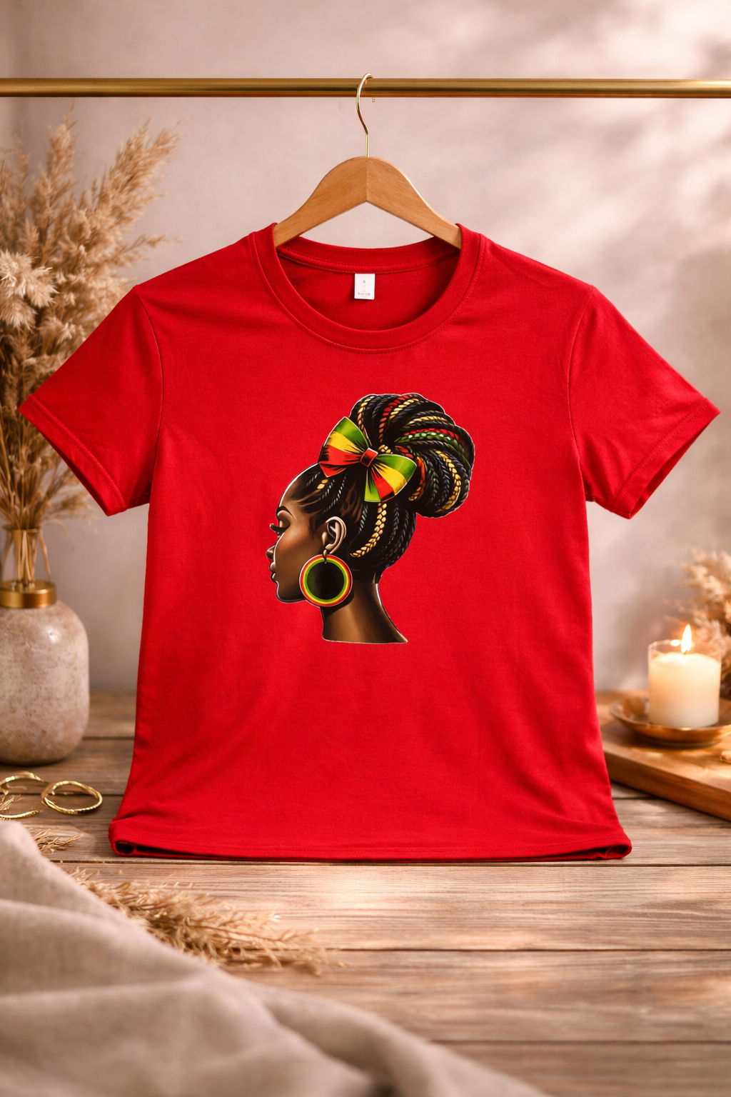 T-Shirt Rouge – Beauté & Puissance