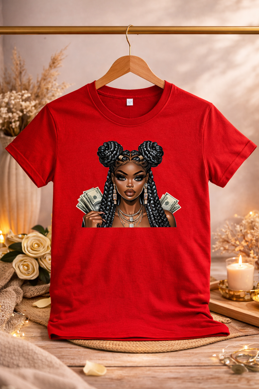 T-Shirt Rouge – Femme Audacieuse