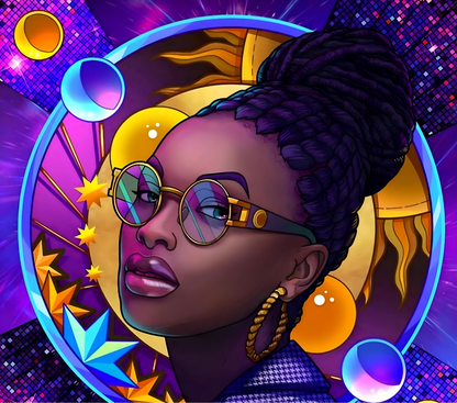 Ynaya illustré – Afro Femme noire