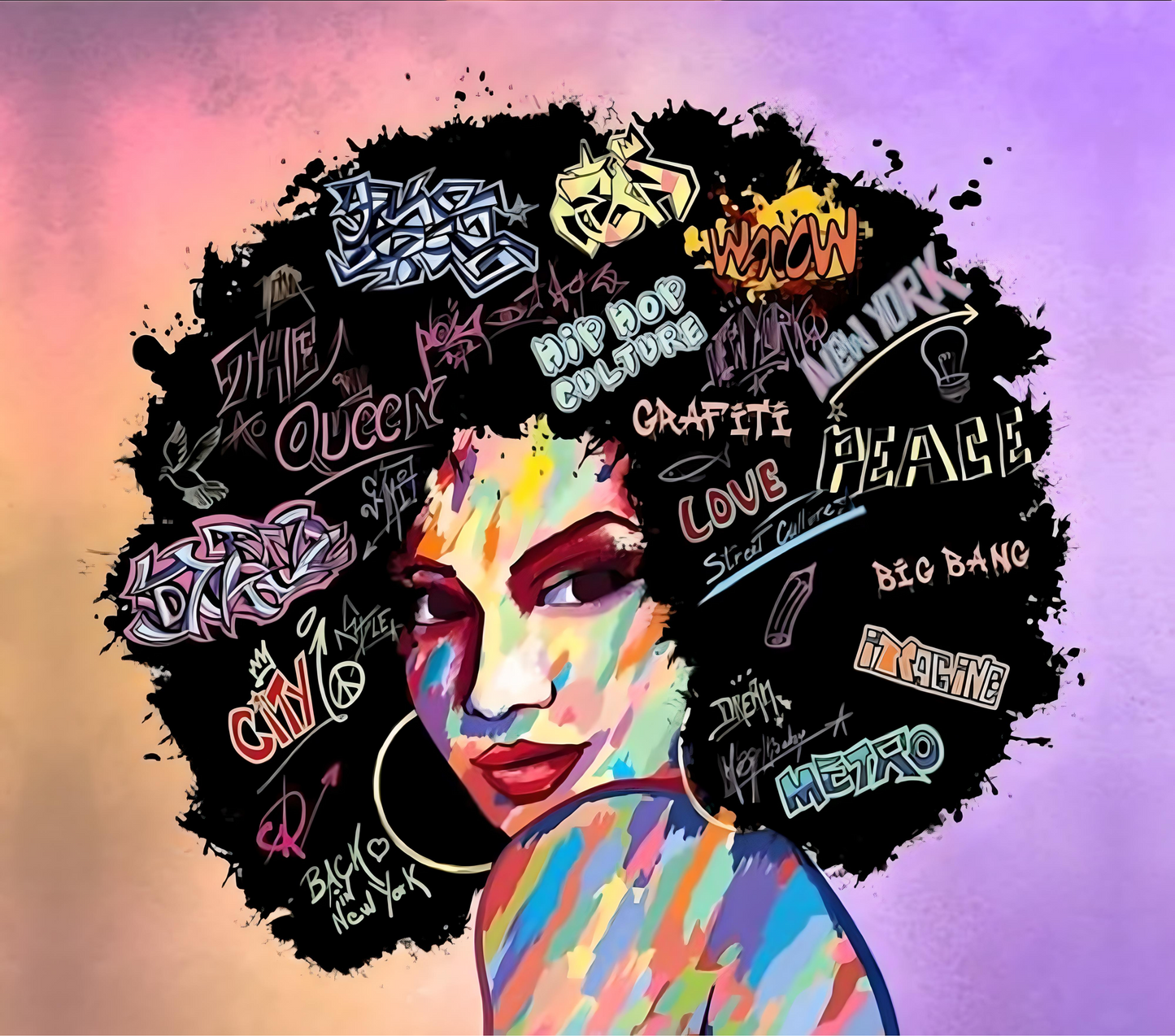 Ynaya illustré – Afro Femme noire