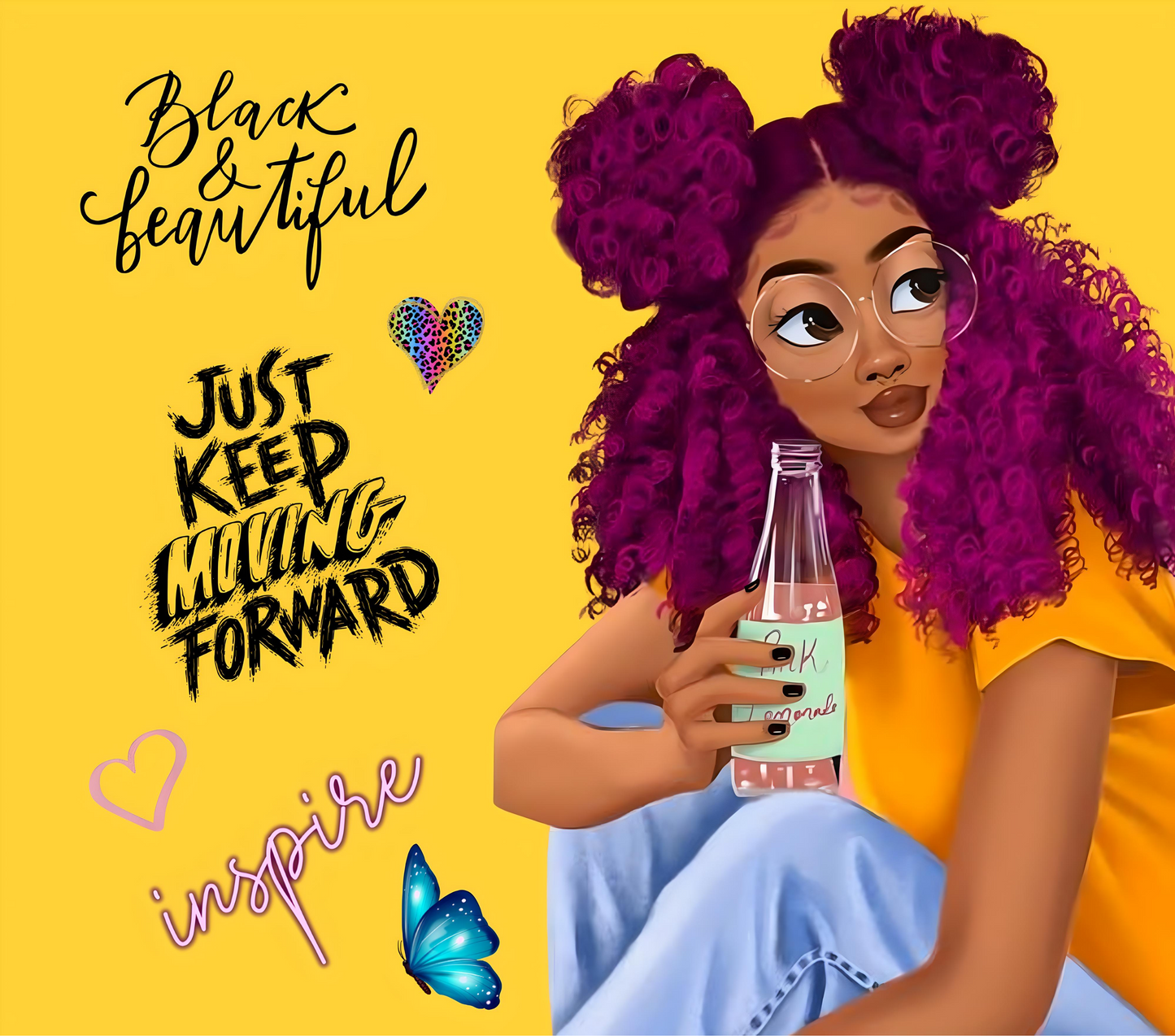 Ynaya illustré – Afro Femme noire