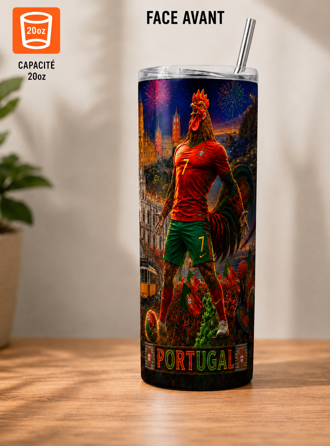 ⚽ Gobelet Isotherme 20oz – Collection Coupe du Monde 2026