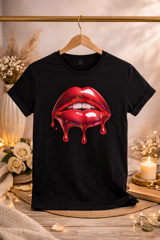 T-Shirt Noir – Glamour Intense
