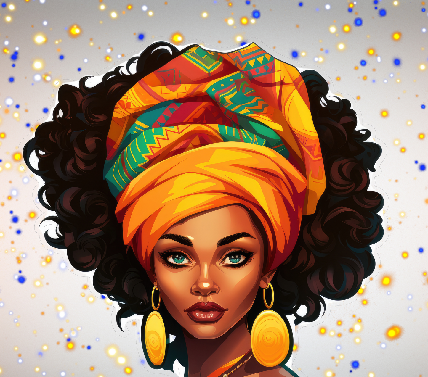 Ynaya illustré – Afro Femme noire