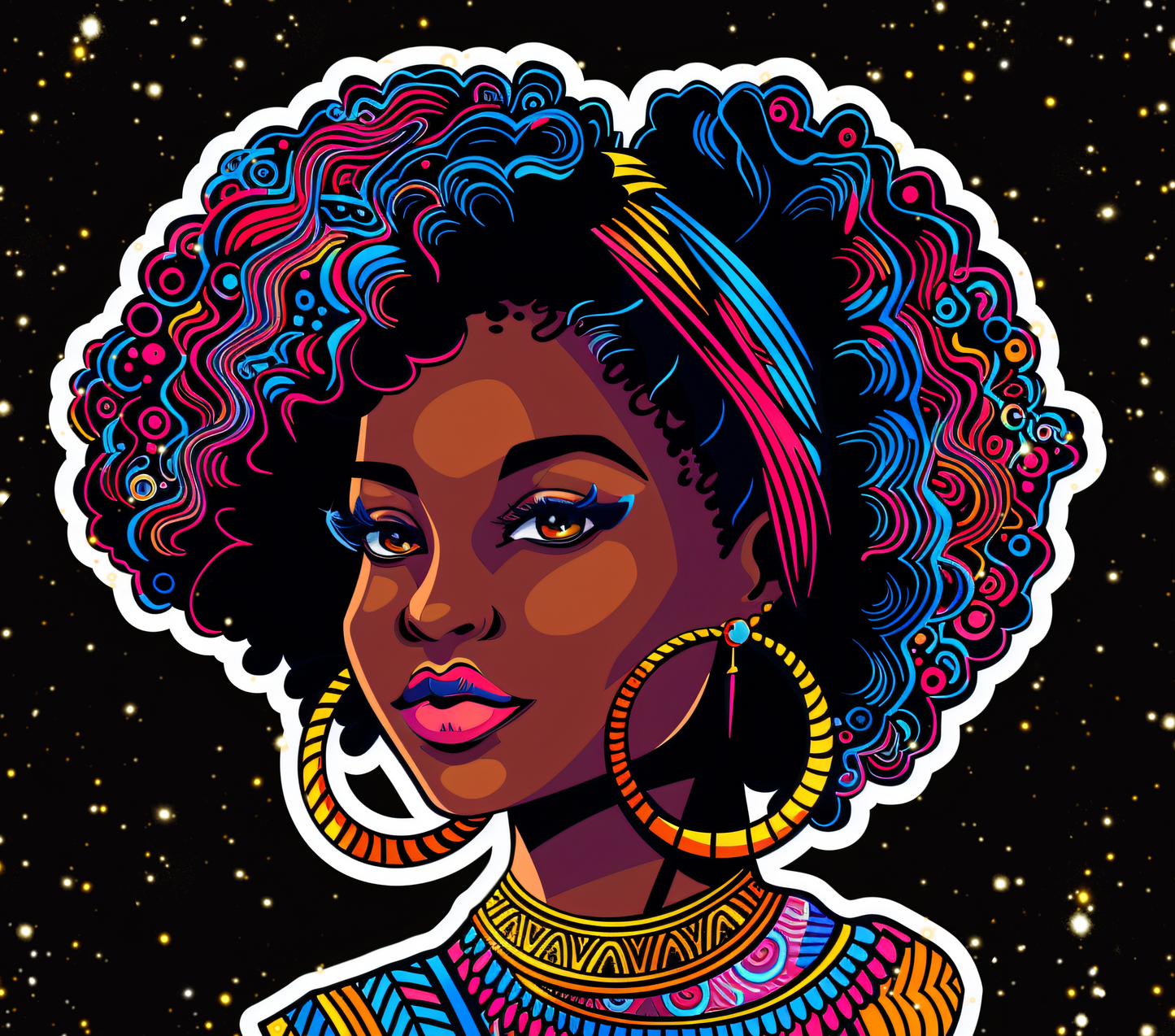 Ynaya illustré – Afro Femme noire