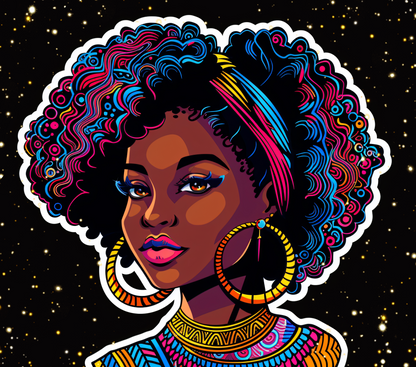 Ynaya illustré – Afro Femme noire