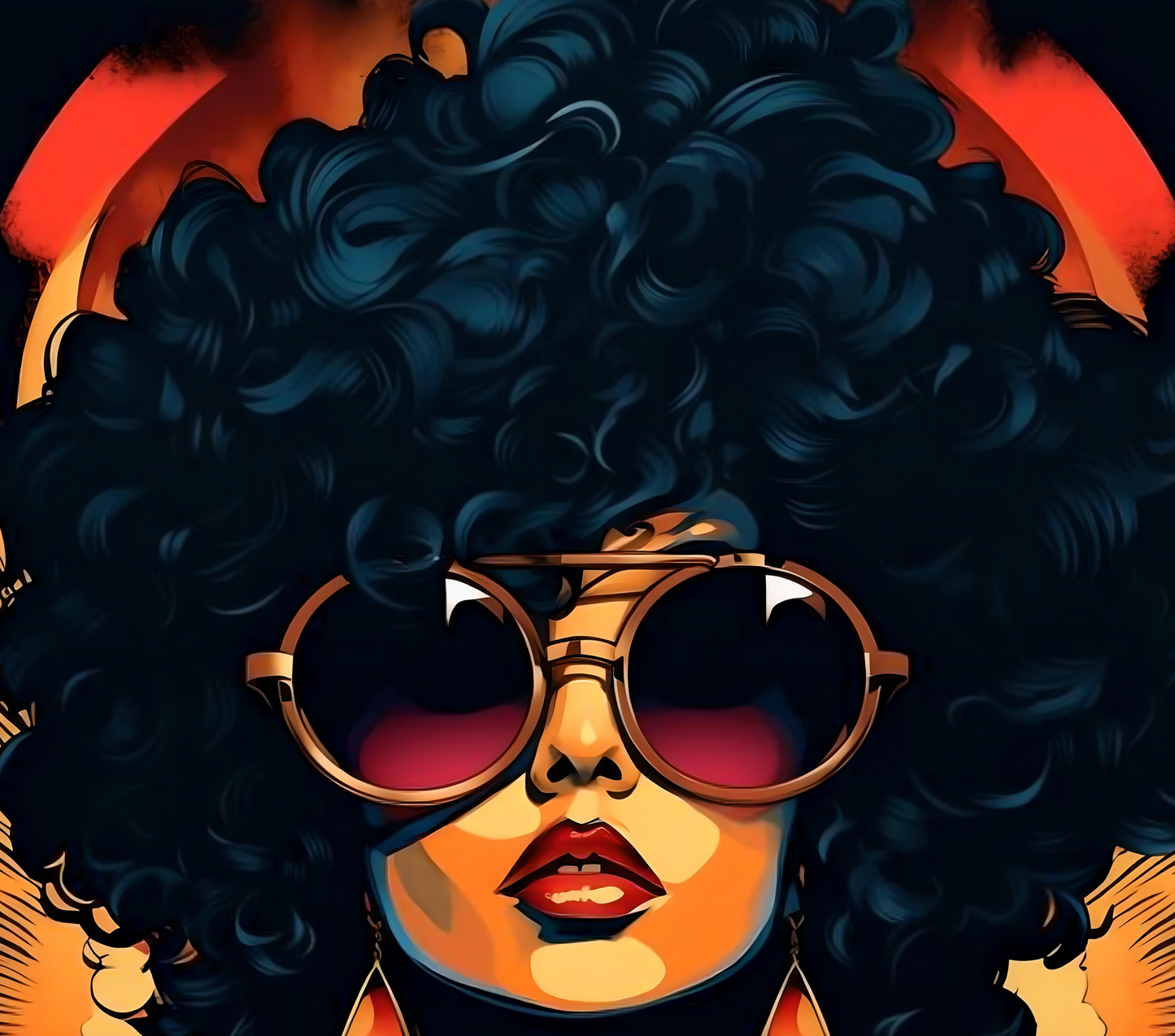 Ynaya illustré – Afro Femme noire