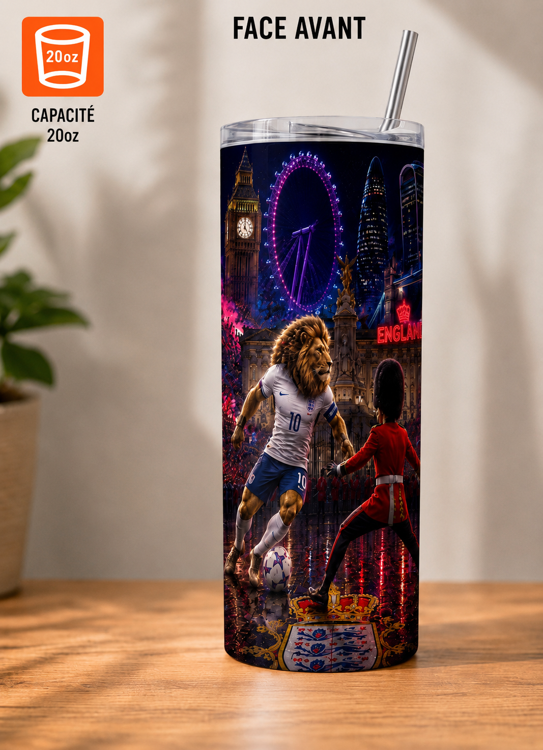 ⚽ Gobelet Isotherme 20oz – Collection Coupe du Monde 2026