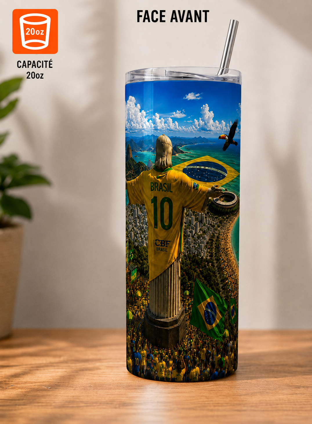 ⚽ Gobelet Isotherme 20oz – Collection Coupe du Monde 2026
