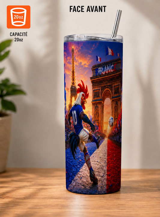 ⚽ Gobelet Isotherme 20oz – Collection Coupe du Monde 2026